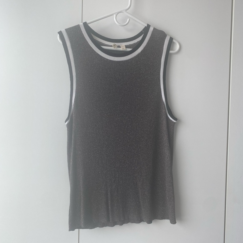 Anthropologie glitter knit top